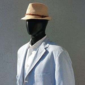 Polo Ralph Lauren Men's SEERSUCKER  (3) Button Luxury Blazer